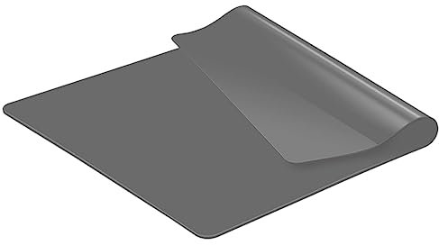 KitchenRaku Base de silicona antideslizante de 50 x 70 cm de silicona, resistente al calor, antiadherente, reutilizable, apta para alimentos, apta para lavavajillas (gris)