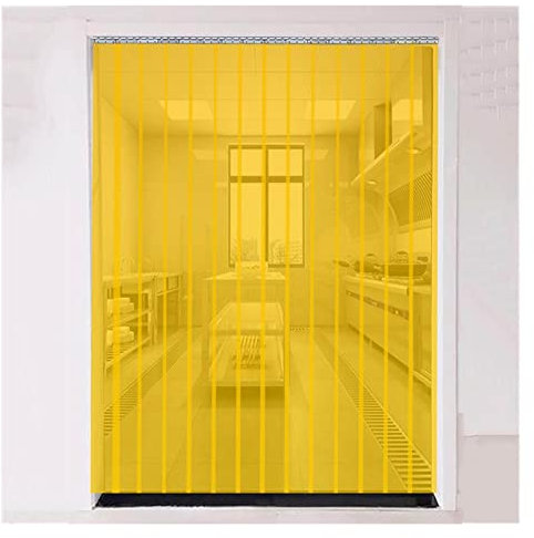 Transparenter PVC-Vorhang/Türleisten-Kit für Gefrierraum, Flexible Fenstervorhänge, durchsichtiger Trennvorhang (Color : 1.7mm, Size : 75x200cm(5pcs))