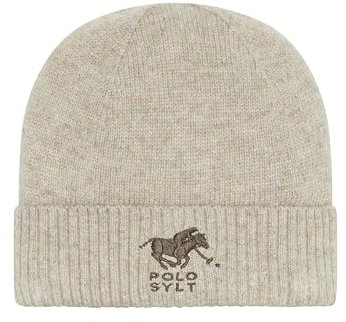 Polo Sylt Strickmütze mit gesticktem Label-Symbol