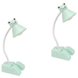 OSALADI 2 Süße Schreibtischlampe Süße Lampe Kawaii Augenschutzlampe Leseleuchte Leselampe Am Handyhalterung Leselicht Led Kind Süße Lichter