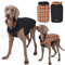 RUYICZB Hundemantel Winter, Hundejacke Für Kleine Mittlere Große Hunde, Wasserdicht Und Warm, Outdoor Mit Geschirr Loch Karierte Wendejacke, Orange, M