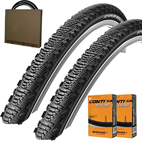Schwalbe Reifen CX Comp HS369 28x1.50 | 40-622 schwarz mit AV Schlauch [ 2 STÜCK ]