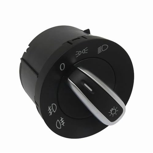Kompatibel Mit VW Für Amarok Für Caddy III Für Touran 1T1 2003–2008 2009 2010 Auto-Scheinwerfer-Nebelscheinwerfer-Steuerschalter Ersatzzubehör 5ND941431A Auto Lichtschalter