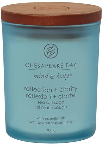 Chesapeake Bay - Duftkerze im Glas, Reflection & Clarity, Meersalz, Salbei, taufrisches Alpenvegelchen, Unisex