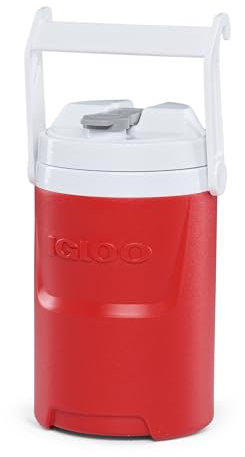 IGLOO Distributeur de boissons Laguna 1/2 gallon, glacière à boissons 1,9 l, conteneur d'eau, conteneur de boissons rouge