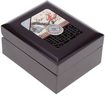 Scatola porta orologi vintage Scatola porta orologi di lusso Scatola porta orologi in legno Scatola porta orologi da viaggio Organizzatore porta gioielli e orologi Scatola porta gioielli (Colore: