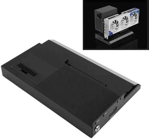 Custodia GPU per Laptop con Interfaccia Oculink, Dock Station GPU Esterna Oculink 64Gbps, Interfaccia PCIE X16, Supporto Alimentatore Standard ATX SFX, per 64 Bit