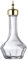 Botella de vidrio soplado a mano, con parte superior de acero inoxidable, botella de vidrio de 50 ml, para hacer cócteles artesanales (dorado)