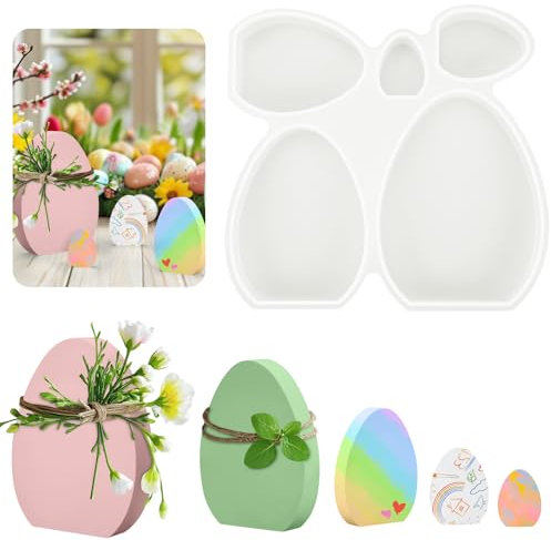 Silikonformen Gießformen Ostern, Silikonform Ostern, Ostereier Silikonform Kerze, Silikonform Ei, Ostereier Gießformen Kerzenformen Silikon Frühling Silikonform für Seife, Gips, Handwerk DIY Osterdeko