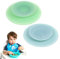 OUDQFCJ 2 Piezas Platos de succión para bebés y niños pequeños | Platos divididos de Silicona sin BPA con Tapa | Aptos para microondas y lavavajillas