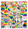 50STK LGBTQ Regenbogen Stickers, Pride Aufkleber Rainbow Motivationssticker Wasserfeste Vinyl Aufkleber Sticker für Buch Laptop Fotoalbum Sticker Kofferaufkleber, LGBTQ Pride Deko Accessories