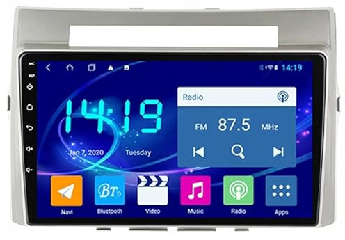 YFYANFEI 9 Zoll Android 14 Autoradio Mit GPS Navigator Für Toyota Verso 2004-2009 Mit Wireless Carplay & Android Auto Unterstützt WiFi/USB/Spiegel Link/Rückfahrkamera,8 Core 4G+WiFi 8G+128G