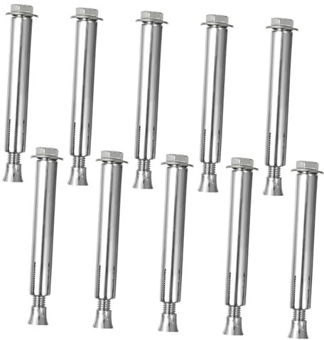 Cabilock 10Stücke Asphalt Ankerbolzen Für Einfahrtsgeschwindigkeits Bumps Hochwertige Expansionsschrauben Rostbeständig Verschleißfest Für Innen Außenanwendungen