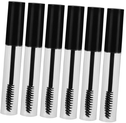 Beaupretty 6stücke Leere Mascara Tube Mit Schwarzer Klappe Wimperncremeflasche Transparente Tuben Für Diy Mascara Und Reisen
