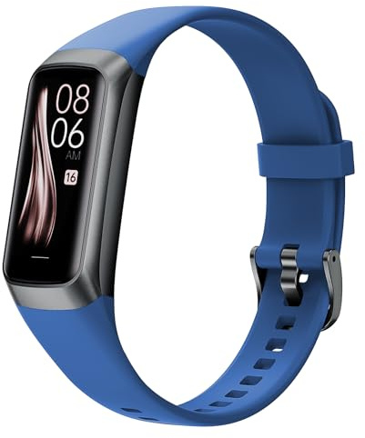 Fitness Tracker with 24/7 Heart Rate Blood Oxygen Sleep Monitor,Activity Tracker with 1.1 AMOLED Touch Color Screen, Multiple Sport Modes Step Counter,IP68 Waterproof for Women Men (Deep Sea Blue)