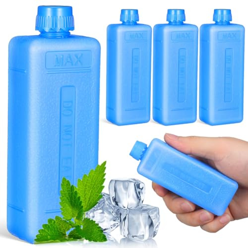 TOYANDONA Air Conditioner Ice Packs - Reusable Freezer Blocks with Leak-proof Lid for Air Cooling Fans And Cool Bags, Lightweight Ice Crystal Boxes for Camping Picnic Lunch Box