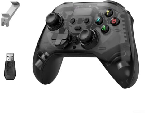 RiseNova Controller di gioco wireless con joystick effetto Hall per Switch, PC, per ps4 e telefono, controller di gioco mobile (nero)