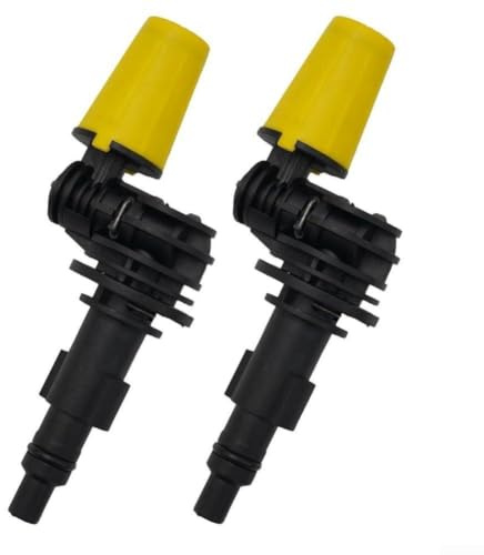 Hochdruck Rotordüse PA66+30GF Robust Schwarz Gelb(2pcs)