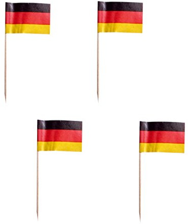 Fahnenpicker GERMANY 7cm Cocktail Spiesse 50 Picker