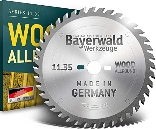 Bayerwald - HM Handkreissägeblatt für Holz - Ø 210 mm x 2,4 mm x 30 mm | Wechselzahn (52 Zähne/sehr fein) | Nebenlöcher: TS 75
