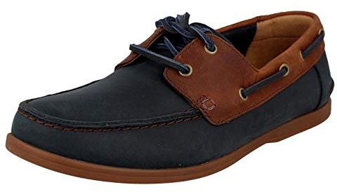 Clarks Men's Pickwell Sail Shoes & Bags, Blue (Navy Combi Navy Combi), 7 UK