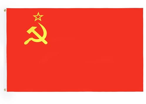 AZ FLAG C13 Bandera con Ojales de la URSS, Poliéster 100 D, 150 x 90