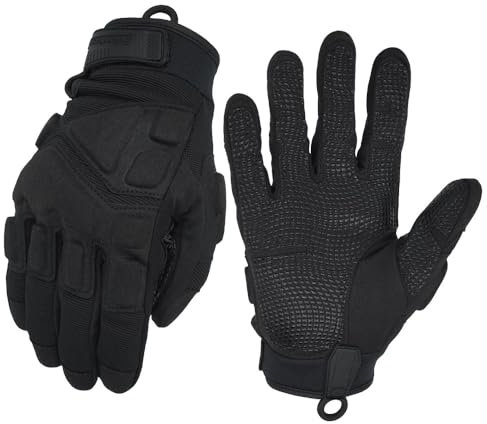 Seibertron Patentiert S.O.L.A.G 2.0 Touchscreen Taktische Sports handschuh Wasserdicht Schlaghandschuhe Airsoft Jagd Wandern Reiten Radfahren Motorrad Klettern Vollfinger Gloves Black M