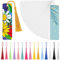 Tenare 80 Stück Sublimation Leeres Lesezeichen Sublimation Metall Aluminium DIY Lesezeichen mit Loch und Bunten Quasten für Geburtstag Hochzeit, Quasten Leeres Lesezeichen, Einseitiger Druck