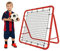 ACXIN Fußball Rebounder Kickback Tor Rückprallwand Netz, Metallrohr+PE Gewebe, 100 x 100 x 65 cm, Rot