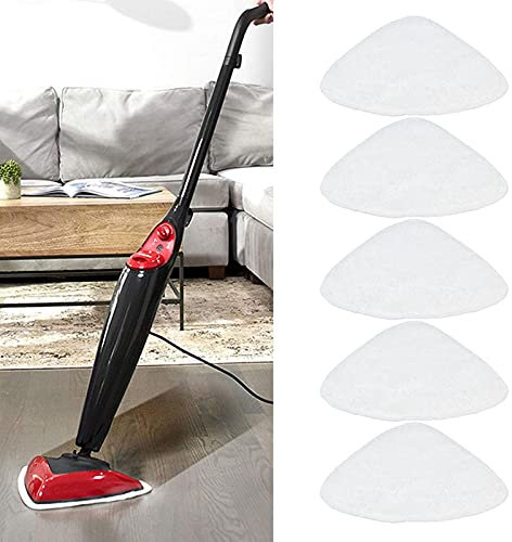 BORDSTRACT 5PCS Steam Mop Refill Pads, Reusable Microfiber Steam Cleaning Pad, Mop Replacement Pads Fit for ViledaS Cedar Steam Mop Steam Mop Cleaner