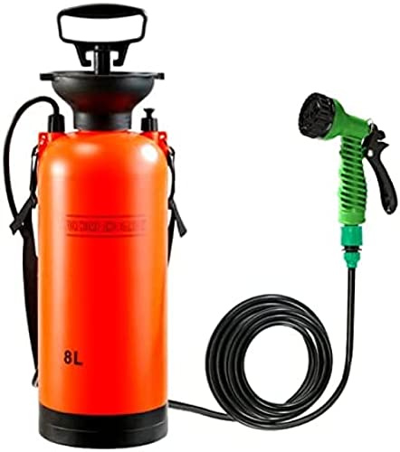 KRASS Portable Shower, 3L/8L Outdoor Camping Shower, Solar Garden Shower, Travel Car Wash, Multifunctional Water Gun, Does Not Take Up Space, 8L