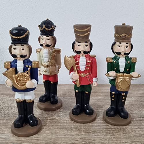 Soldatini schiaccianoci bomboniere battesimo maschio 12pz misti d'appoggio(5x15,5cm circa)