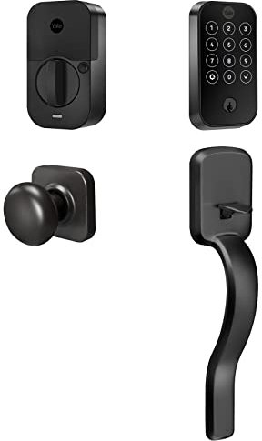 Yale Assure Lock 2 - Cerradura con Pantalla Táctil, Wi-Fi y Mango Ridgefield en Gamuza Negra
