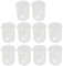 Juego de vasos de vidrio borosilicato, 10 uds., vaso de precipitados de medición de laboratorio graduado 10/25/50/150/250ml con caño, cristalería científica para laboratorios, aulas y hogar (250ml)