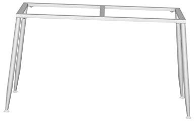 CAZARU Pied de Support de Meuble Cadre de Table en Fer forgé Pieds de Table en marbre Pieds de Bureau d'ordinateur Pieds de Table à Manger étagère en métal argenté