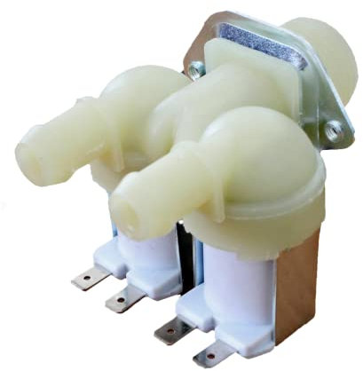 Washing Machine Solenoid Water Fill Valve For Hoover (Double Inlet, 2 Way 180º)