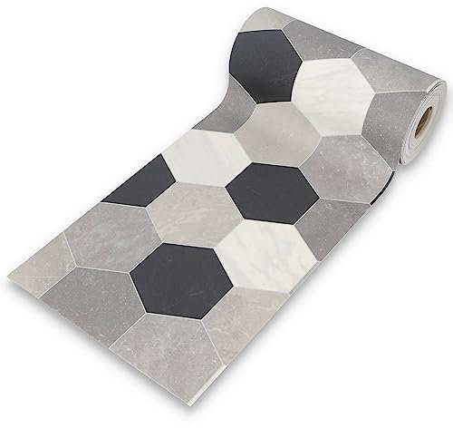 Casatessile Alfombra vinílica de Cocina antideslizable Lavable Chic 50 cm de Ancho. - VAR. 4, 280 cm.