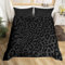 richhome Leopard Print Bettbezug Set 135x200,Abstrakte Geparden Haut Textur Bettwäsche Set,Rustikale Bauernhaus Retro Tröster Bezug,Schwarz Edle Quilt Cover,1 Kissenbezug