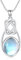 OHAYOO Mondstein Kette 925 Sterling Silber Wassertropfen Mondstein Anhänger Keltischer Knoten Halskette Keltischer Schmuck für Damen Mädchen Geschenke