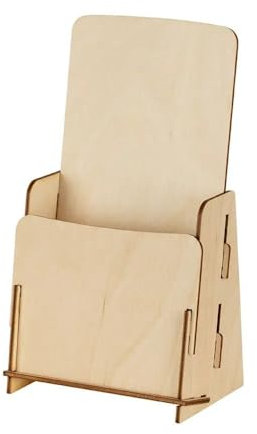 VKF Renzel GmbH 7x Prospektständer „Nerine“ Lang DIN Hoch aus Holz / Flyerständer / Prospekthalter