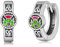 Schottische Geschenke Silber 925 Schottische Distel Ohrringe Creolen Kleine Schottischer Schmuck für Damen und Herren