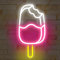 Attivolife Ice Pop Neon Sign for Wall Decor, Light up Delicious Popsicle LED Lamp with Dim USB Powered, Unique Business Fast Food Shop Restaurant Decoration, Christmas Day Birthday party