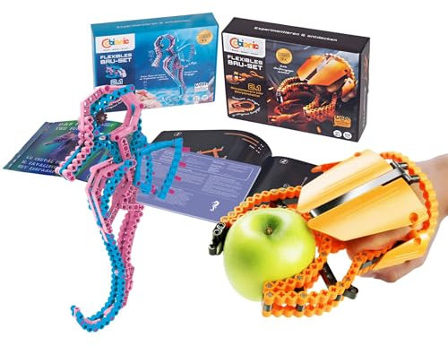 cbionic Flexibles Klemmbaustein-System 2er-Set | Skorpion & Seepferdchen | Bewegungen der Natur erforschen & entdecken - mit c Bionic | Biologie und Technik spielend mit Bausteinen vereinen