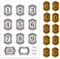 PH PandaHall Zahlen Stempel Retro Rahmen Stempel Buchstaben Transparenter Siegelstempel Vintage Rahmen Silikonstempel Für Die Kartengestaltung DIY Scrapbooking