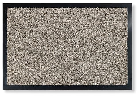 Carpido Hochwertige Fußmatte Innen und Außen - braun 80 x 120 cm - rutschfeste Schmutzfangmatte wetterfest - Strapazierfähiger Läufer Eingangsbereich, Flur