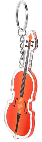 FOYTOKI Cello Schlüsselanhänger Violoncello Instrument Schlüsselanhänger Musikinstrument Schlüsselanhänger Musikstil Schlüsselanhänger Süßer Schlüsselanhänger Anhänger