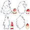 Perthlin 4 Stück Ausstechformen Wichtel Ausstecher Weihnachten Keksausstecher Edelstahl Plätzchenausstecher Zwergen Keksform Gnome Plaetzchenform für Torten Fondant Kekse Backen(Zwergenfamilie)