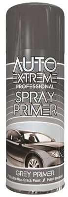 DIOXSTAR Grey Primer Spray Paint, Matt Finish, Quick Drying, Non-Crack Paint, Suitable for Metal, Glass, Wood, Indoor and Outdoor Use, Easy to Use, 400ml (1 PCS)