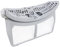 SPARES2GO Filtro lanugine a rete per asciugatrice Beko (2975680300)