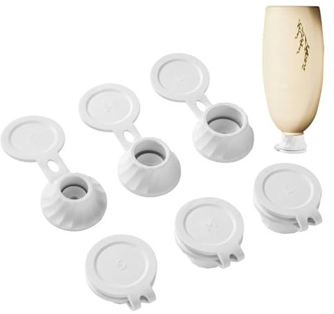 Set of 6 Bottle Emptying Kits | Upside Down Emptying Kit | Transfer Connectors for Kitchen Lotions, Shampoos and Condiments | Removes Every Last Drop | The Bottle Useful Kit | J